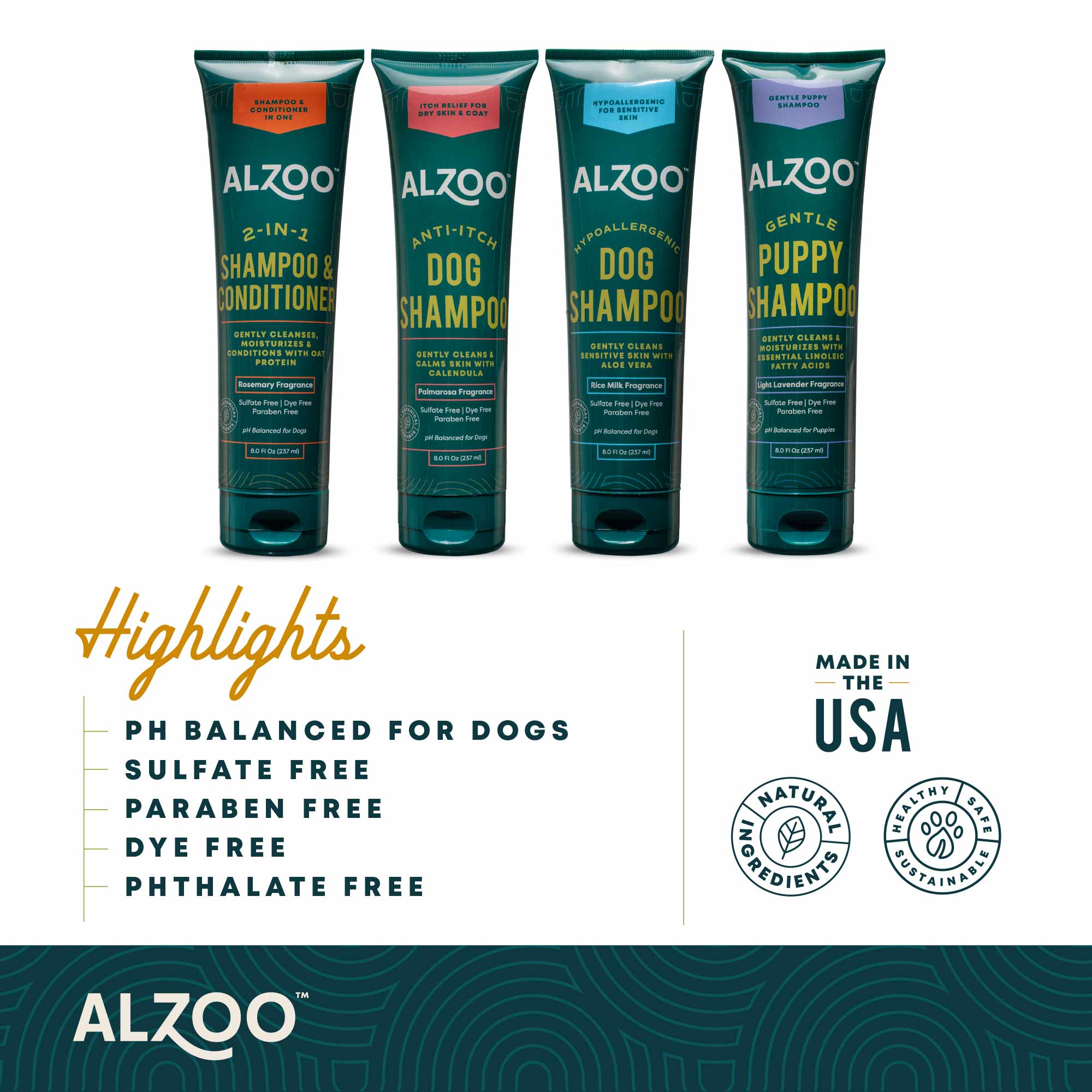 Plant-Based 2-in-1 Rosemary Shampoo & Conditioner for Dogs, 8 oz - Image 7