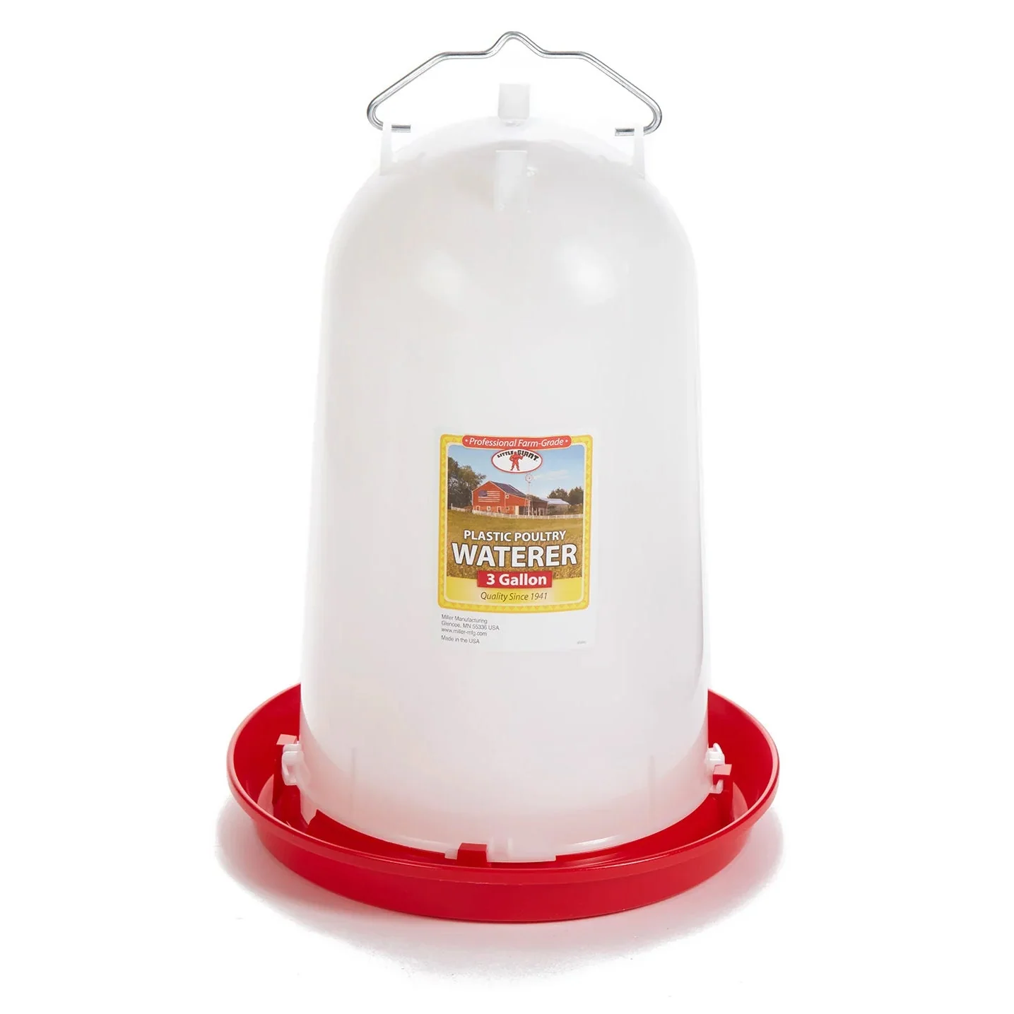 Little Giant Plastic Hanging Poultry Fountain, 3 Gallon