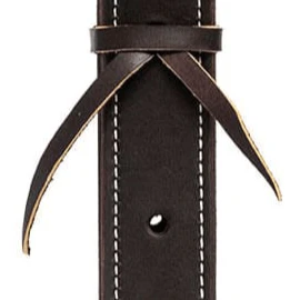 Jeffers Poplar Head Premium Doubled & Stitched Latigo Leather Off Billet - Image 3