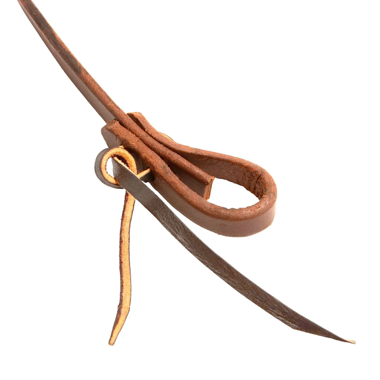 Jeffers Poplar Head Premium Oiled Harness Leather Adjustable Roping Rein - Image 3