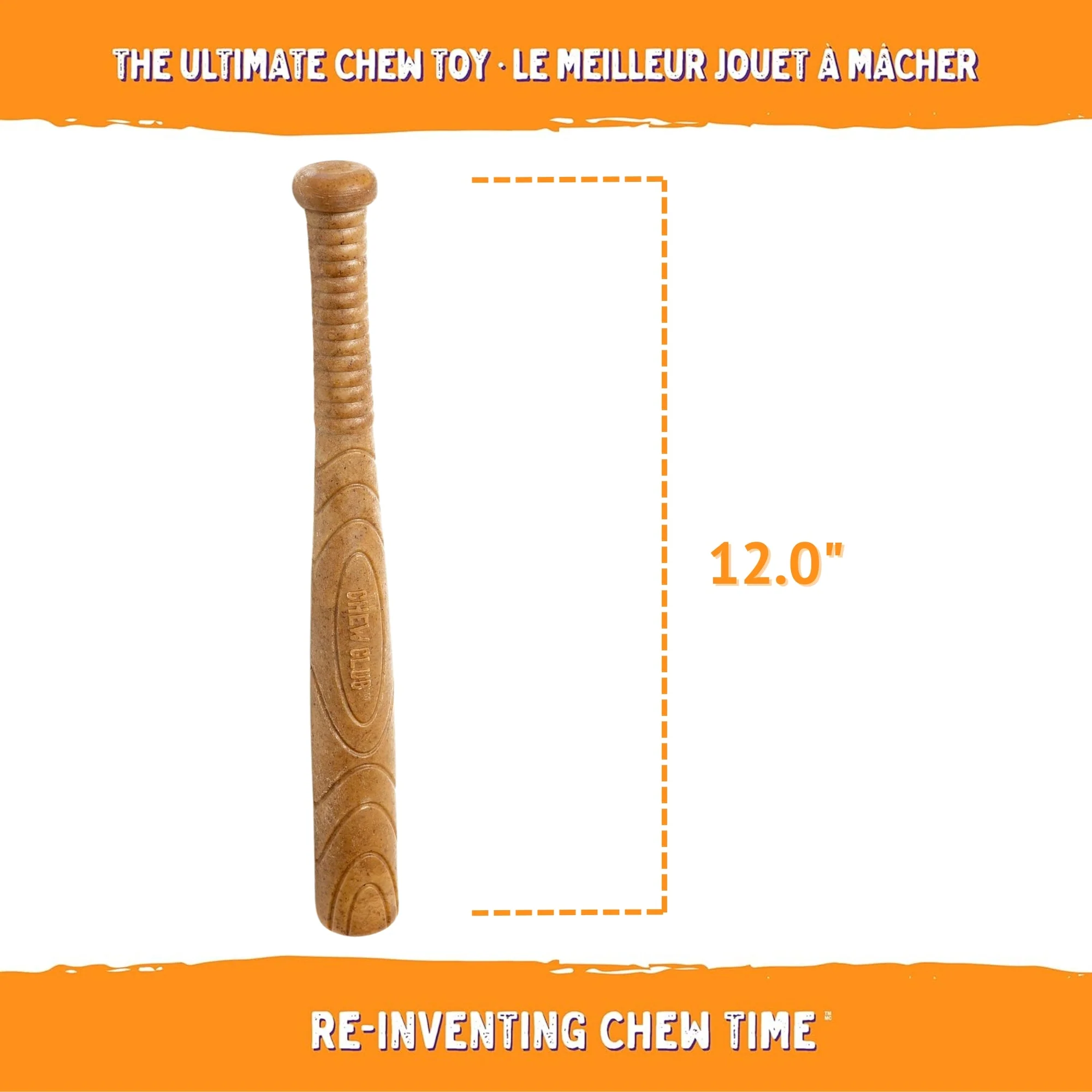 Powerbone Baseball Bat Dog Chew Toy for Power Chewers, 12" - Image 4