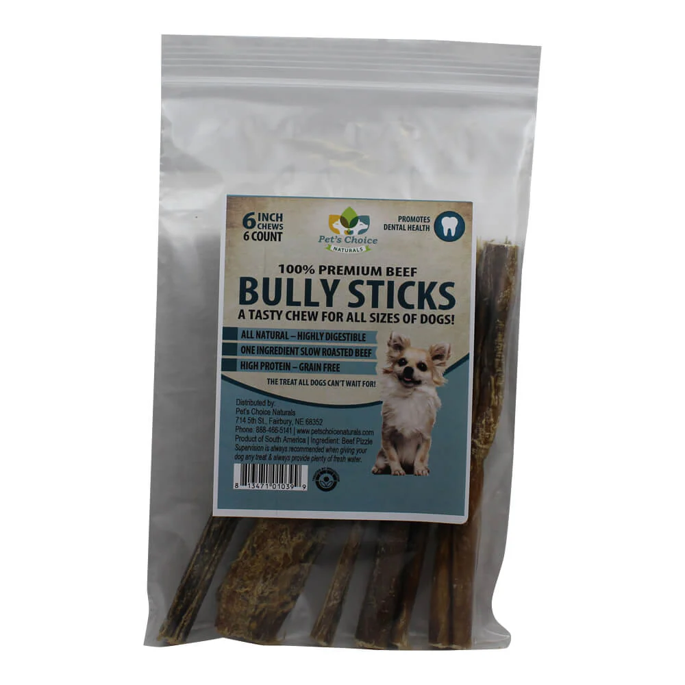 Premium All Natural Dog Pizzle Chews, 6" - Image 5