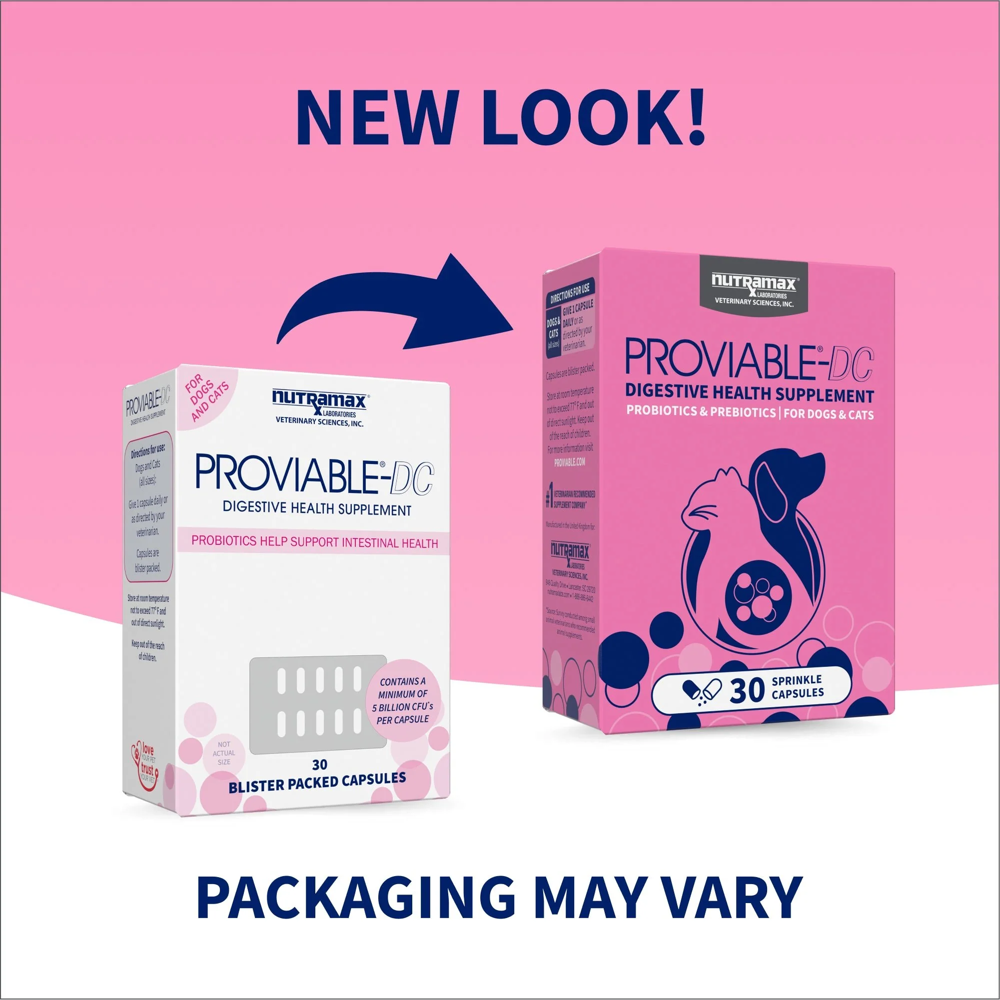 Nutramax Proviable-DC Capsules for Dogs & Cats - Image 2