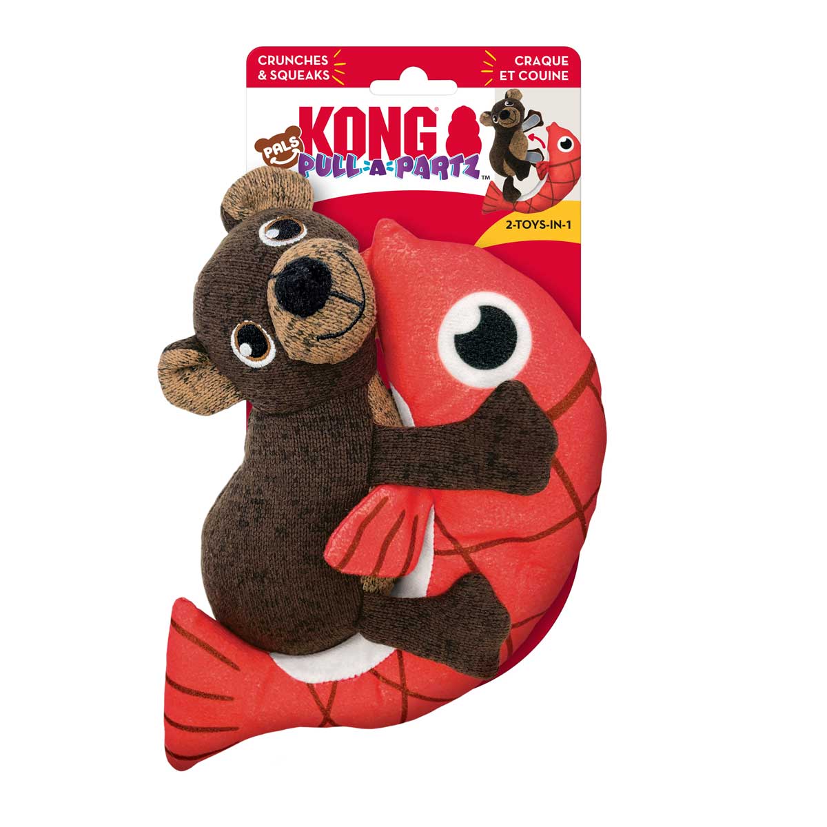 KONG Pull-A-Partz™ 2-in-1 Squeaky Plush Dog Toy - Image 10