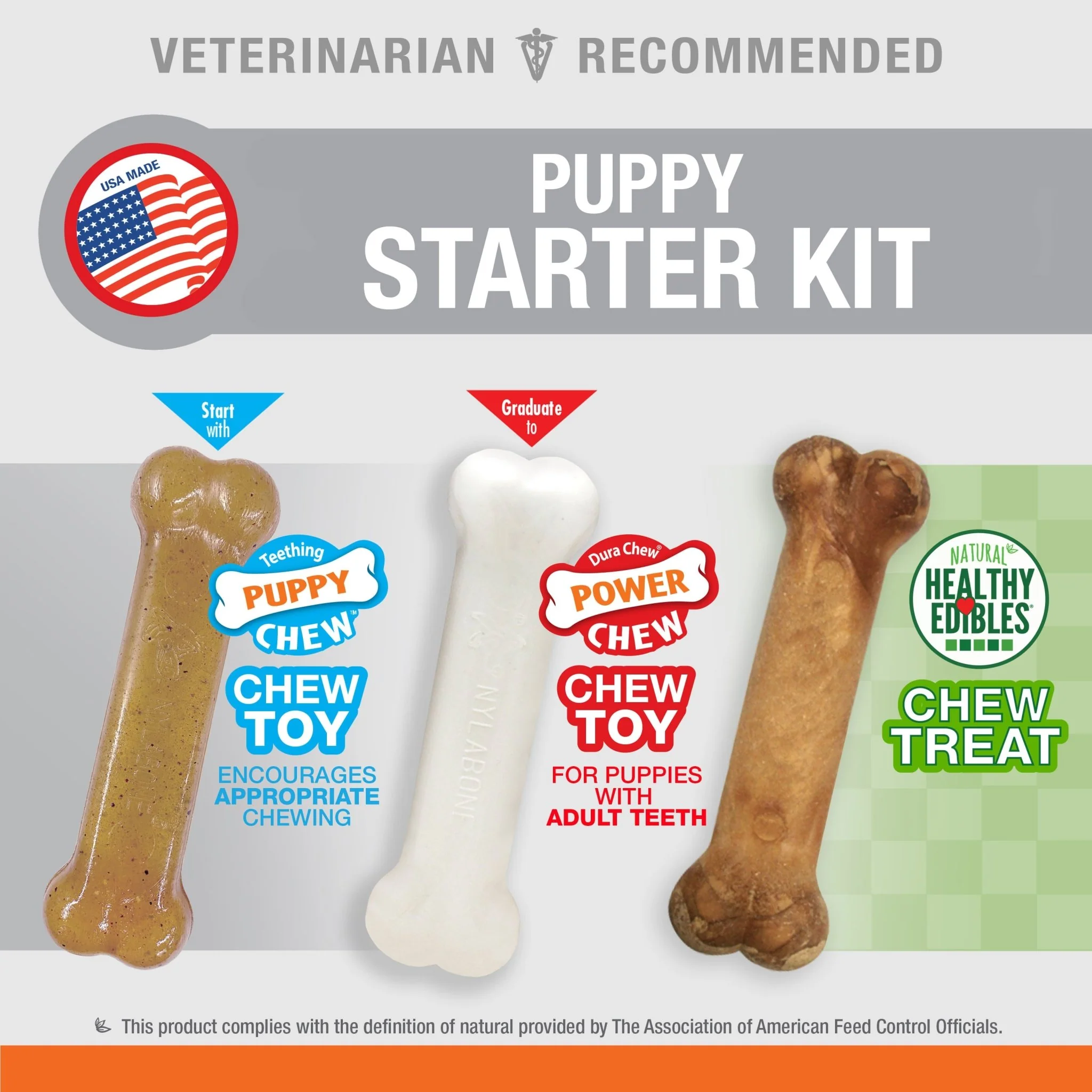 Nylabone Puppy Starter Kit, 3 pack - Image 4