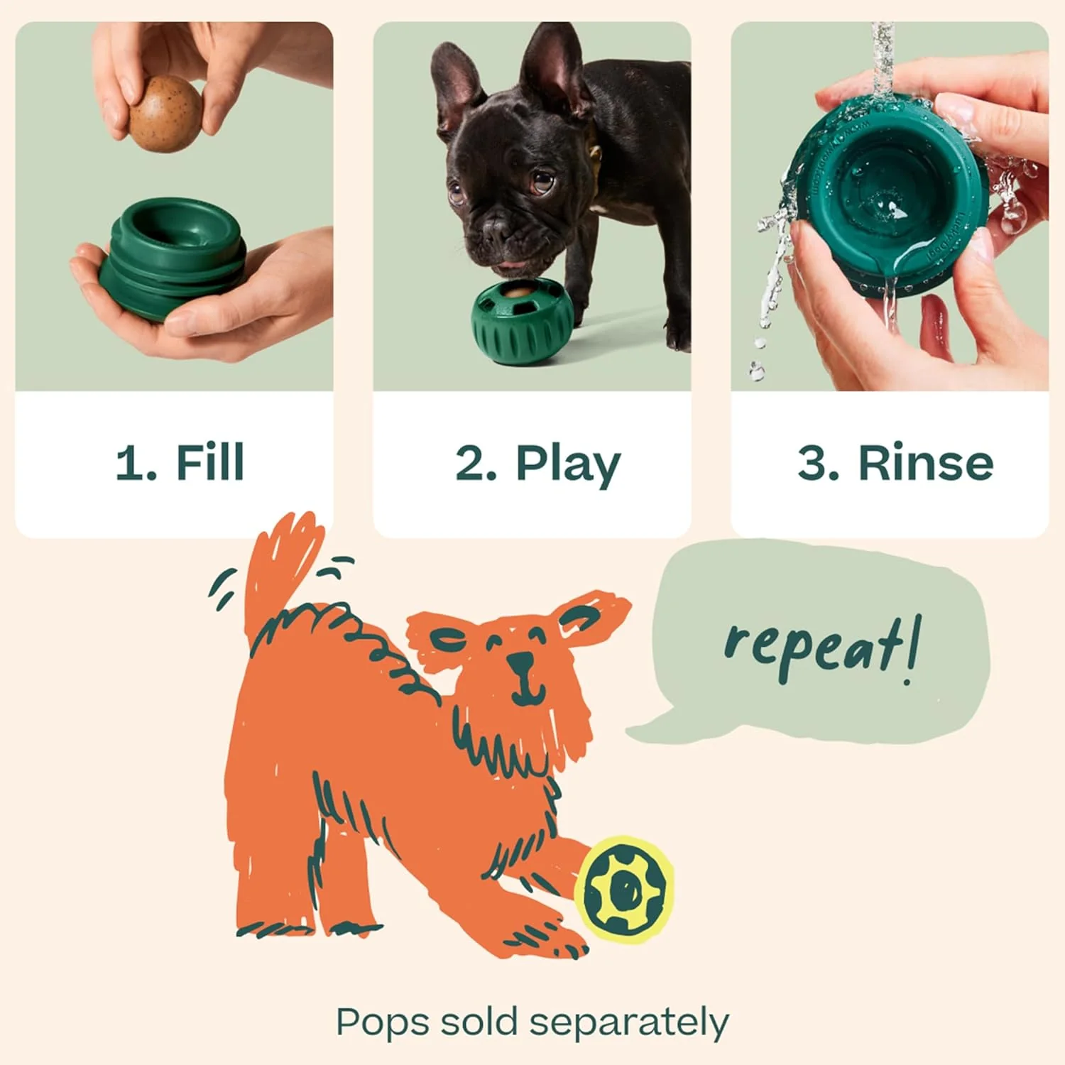 Pupsicle Treat Dispensing Dog Toy – Interactive, Long-Lasting Chew & Puzzle Toy for Dogs - Image 7