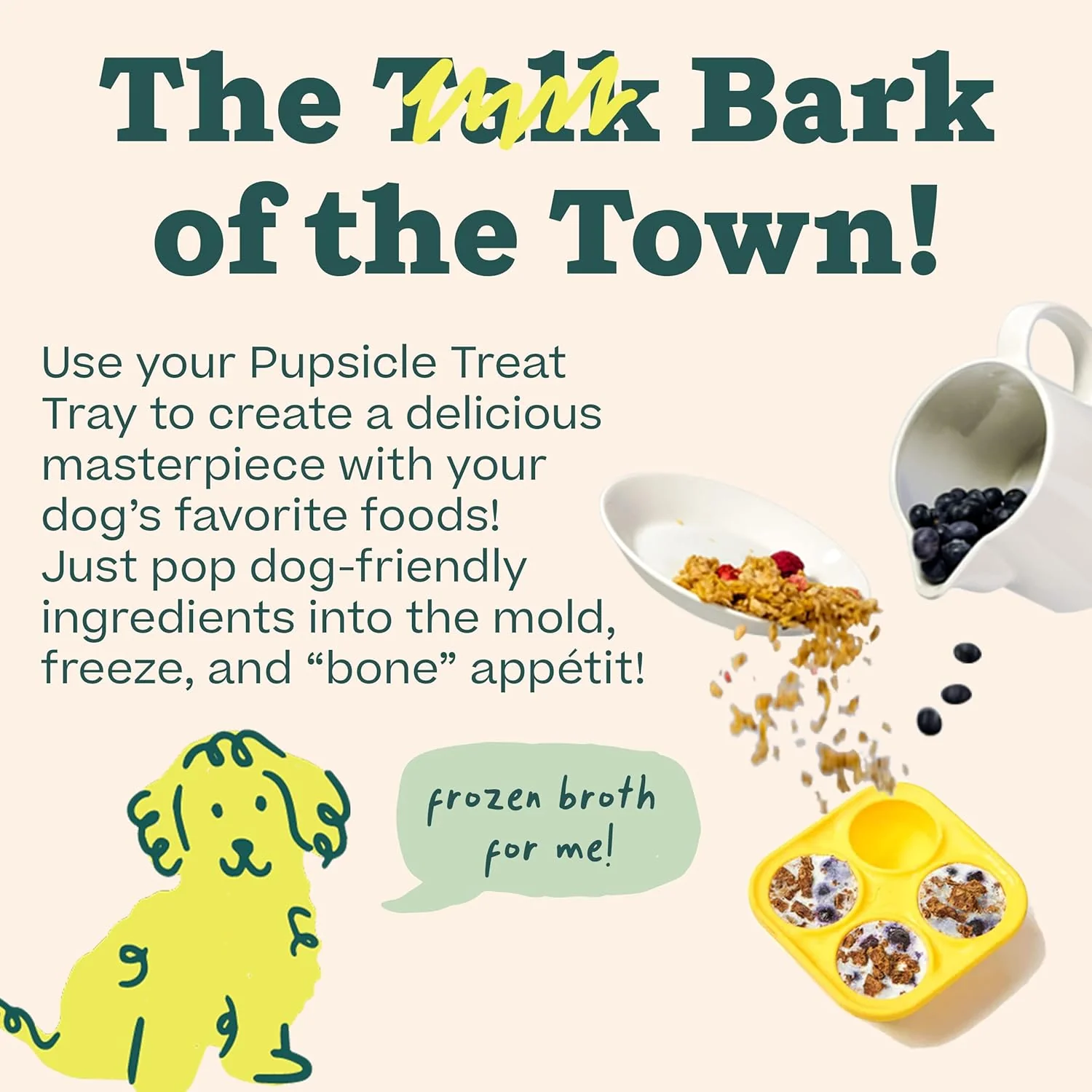 Pupsicle Re-Freezable Dog Treat Tray Mold – DIY Frozen Dog Treats, Silicone Freezer Mold - Image 8