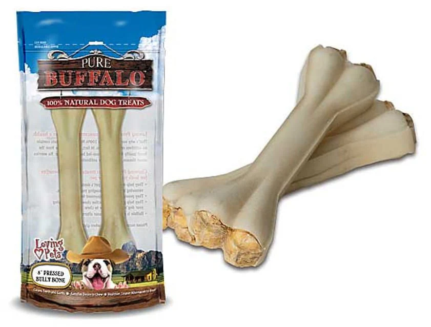 Pure Buffalo Pressed Bully Bone Natural Dog Treats - Image 2