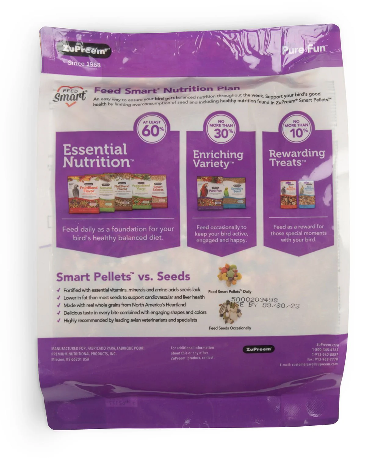 ZuPreem Pure Fun Premium Bird Food with FruitBlend Pellets, 2 lbs - Image 2