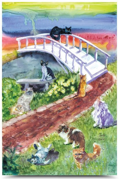Rainbow Bridge Pet Sympathy Card - Image 9