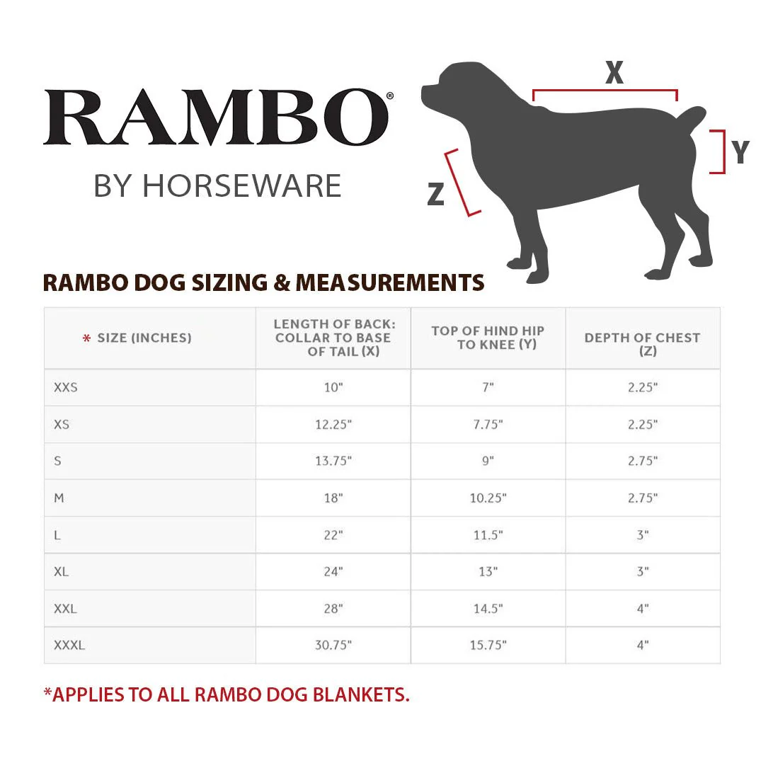 Rambo Deluxe Dog Coat, Black/Orange - Image 3
