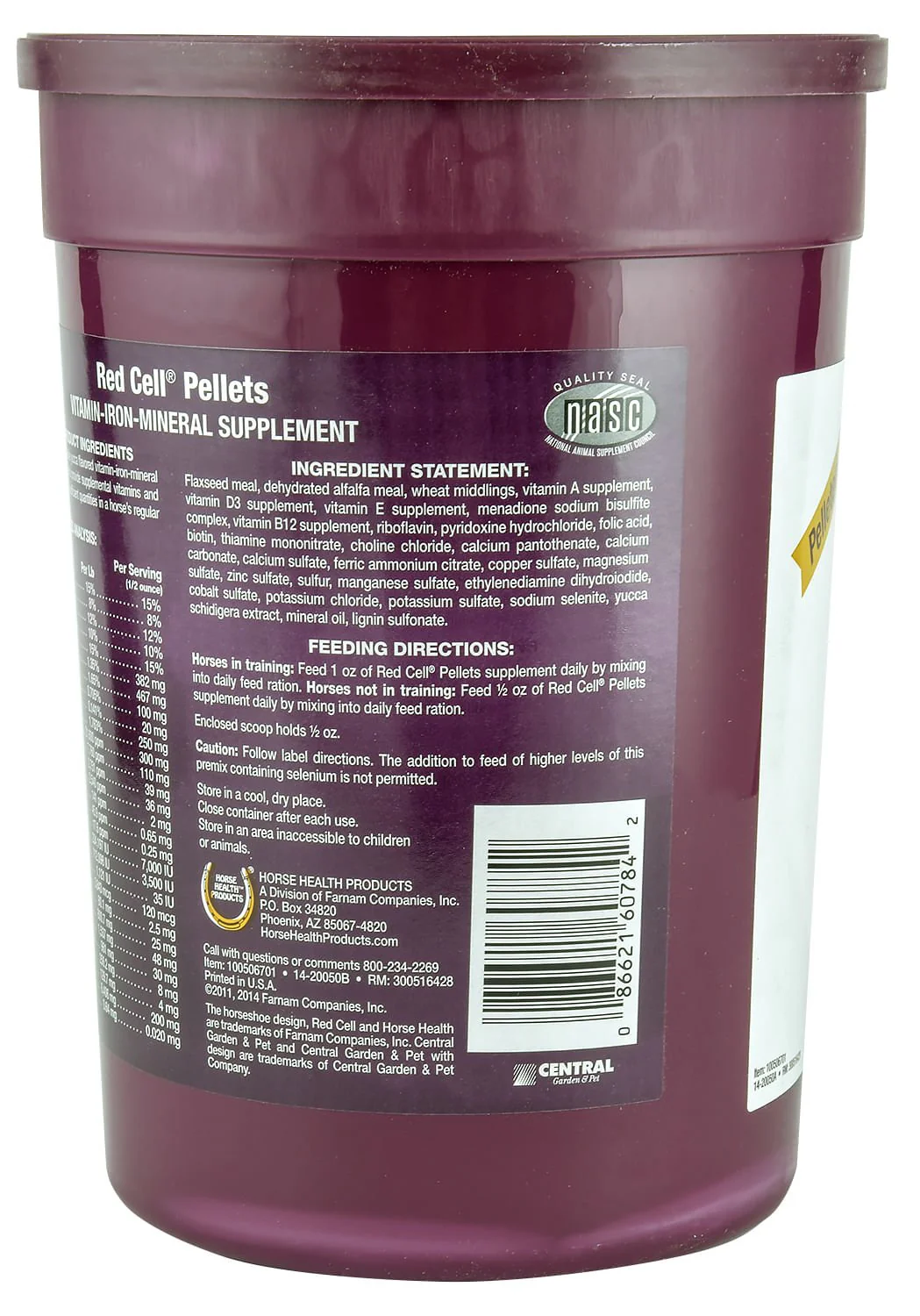 Red Cell Pellets for Horses, 4 lb - Image 4