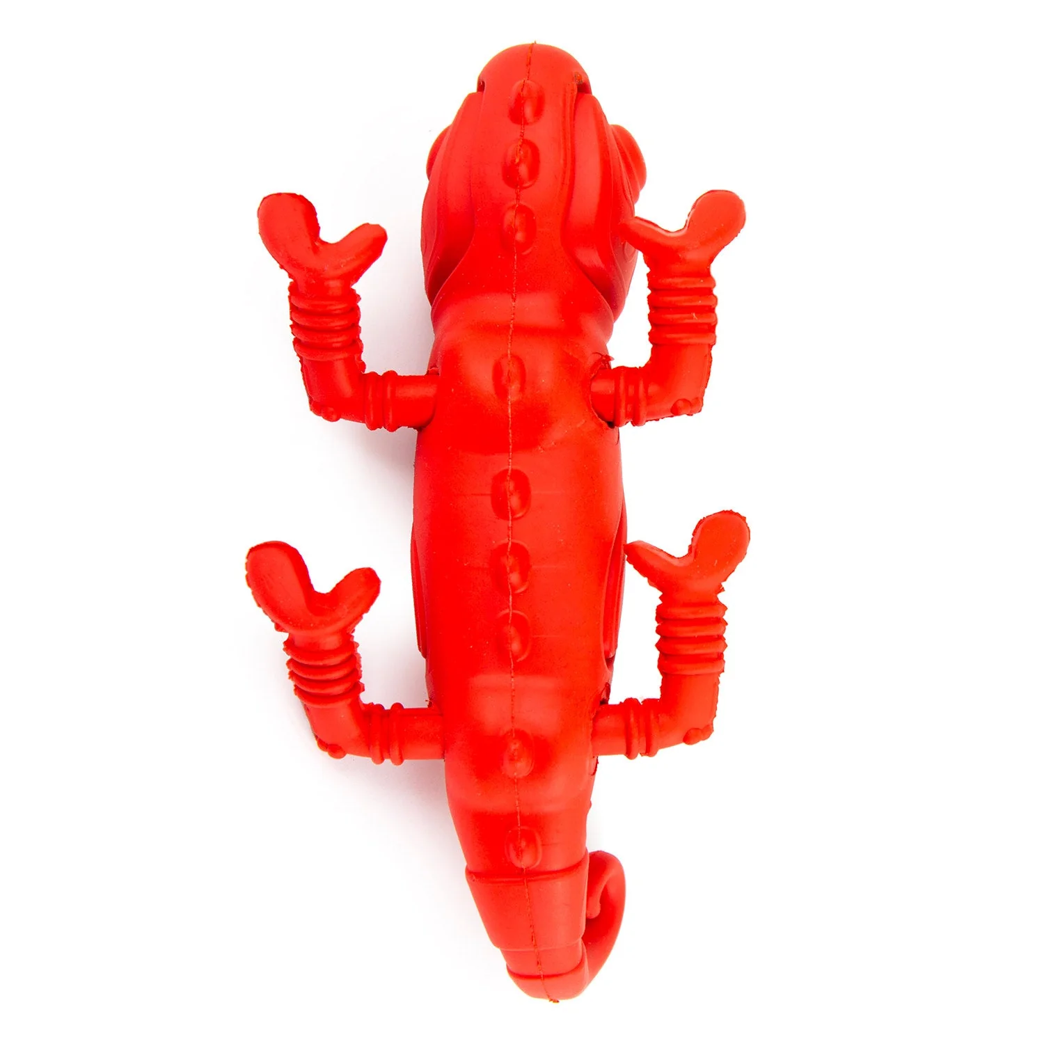 Jeffers Red Chameleon Natural Eco-Friendly Rubber Dental Dog Chew Toy for Medium Chewers - Image 8