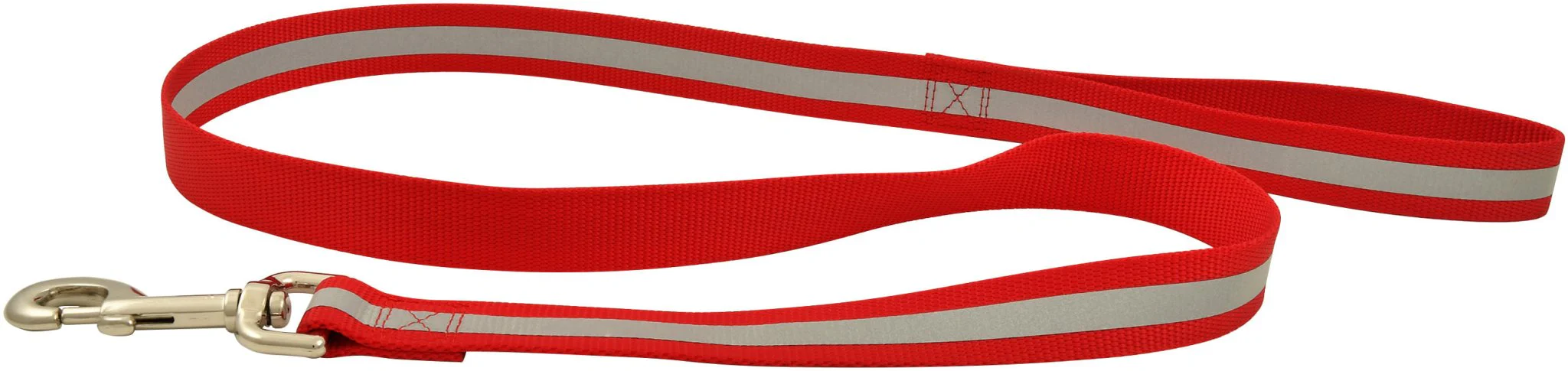 Jeffers Reflective Glow-in-the-Dark Safety Stripe Nylon Dog Leash, 1" W x 4' L - Image 3