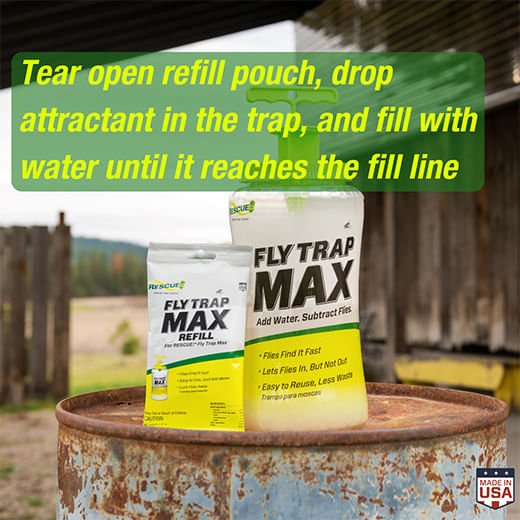 RESCUE! Fly Trap Max – Reusable Outdoor Fly Control Trap with Refill Option - Image 3