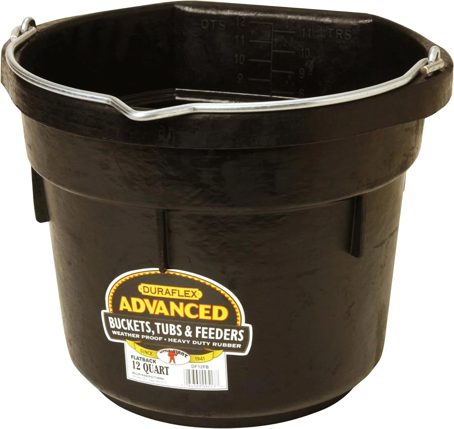Little Giant Flat-Back Rubber Bucket