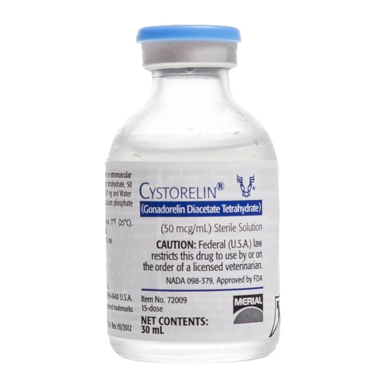 Rx Cystorelin (gonadorelin diacetate tetrahydrate) Solution Vial for Cattle - Image 2