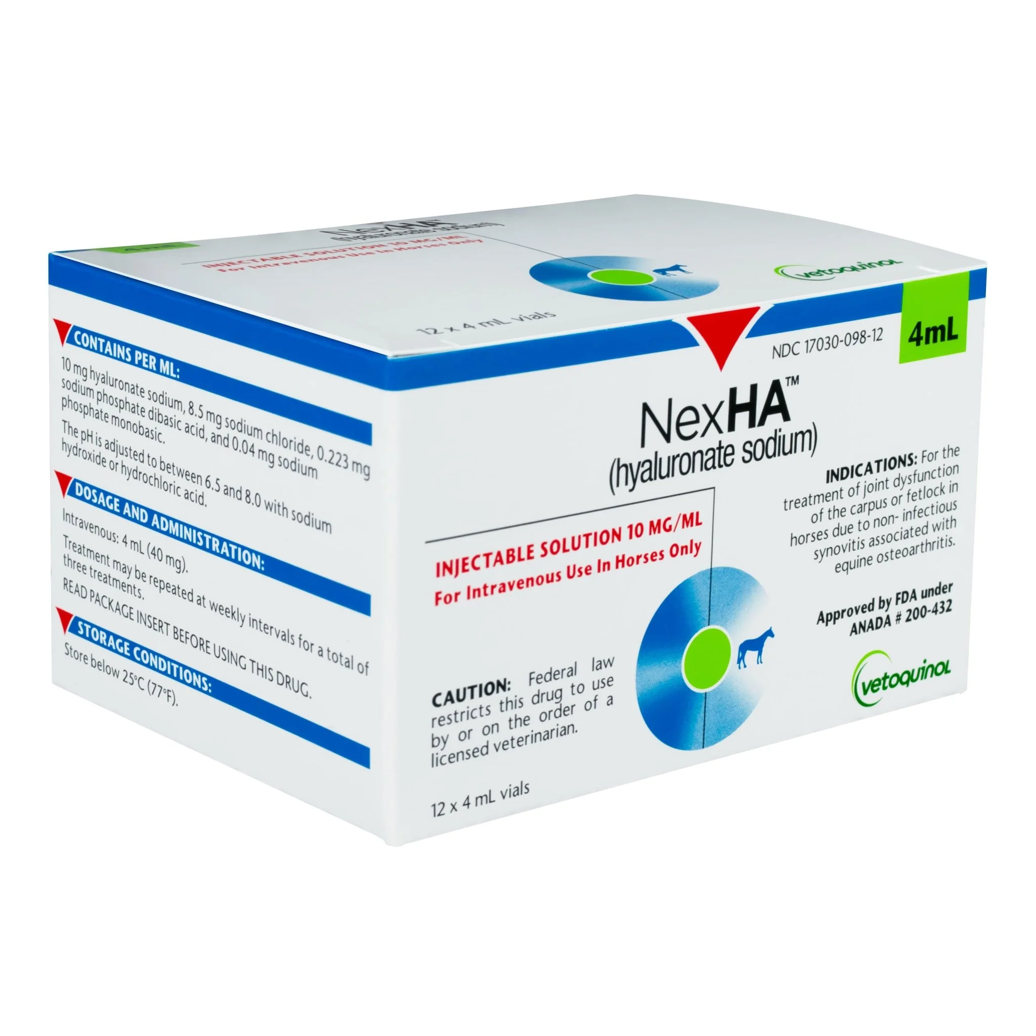 Rx NexHA Hyaluronate Sodium (Generic) Injectable Joint Treatment Solution for Horses - Image 2