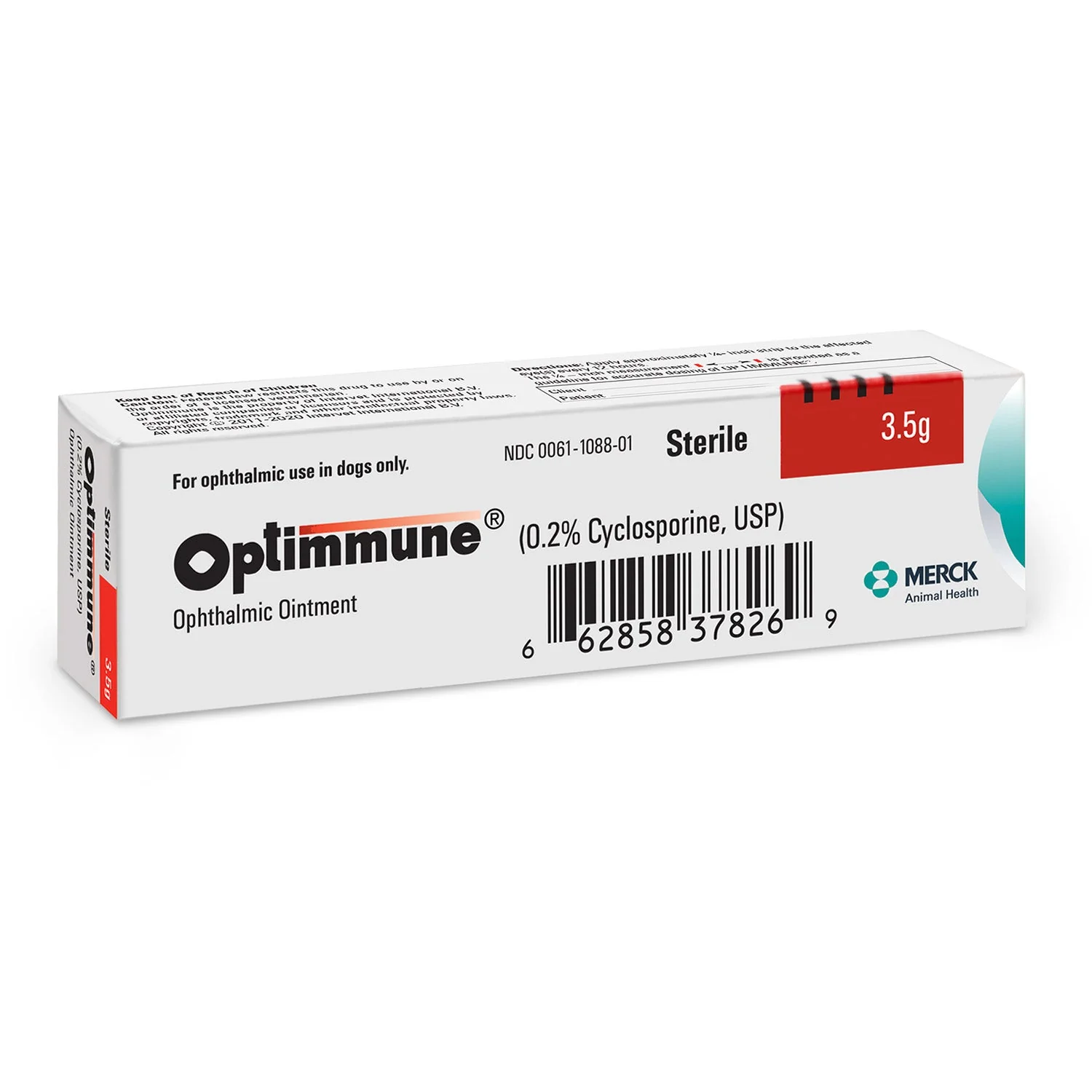 Rx Optimmune (cyclosporine) Opthalmic Ointment for Dogs, 3.5gm Tube - Image 6