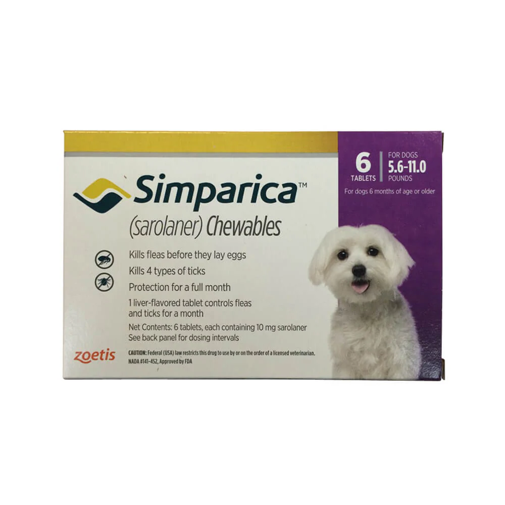Rx Simparica (sarolaner) Chewable Tablets for Dogs - Image 10