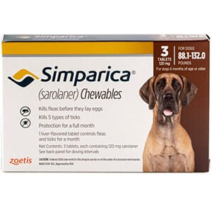 Rx Simparica (sarolaner) Chewable Tablets for Dogs - Image 11