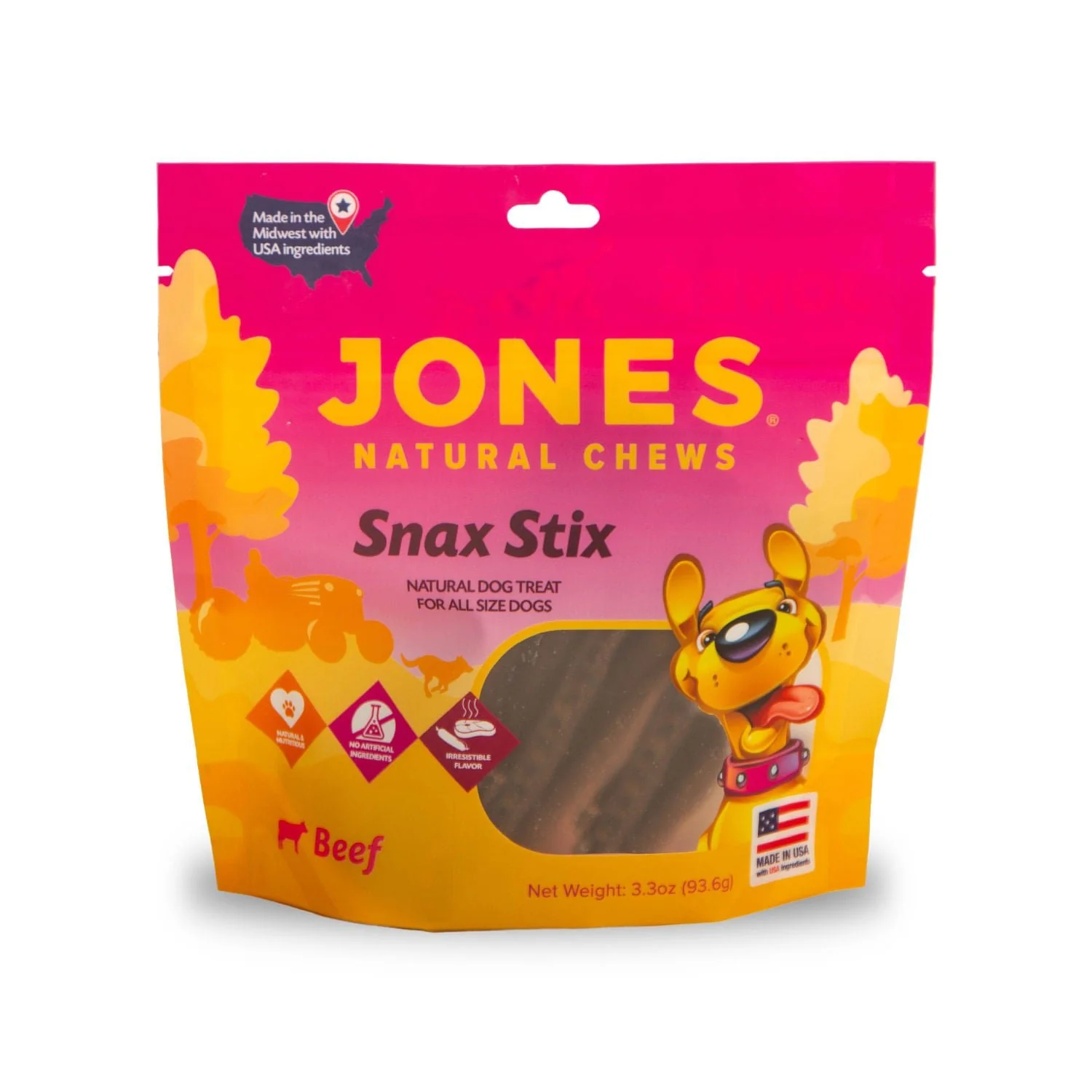 Jones Natural Sausage Sticks Dog Treats, 5" L - Image 3