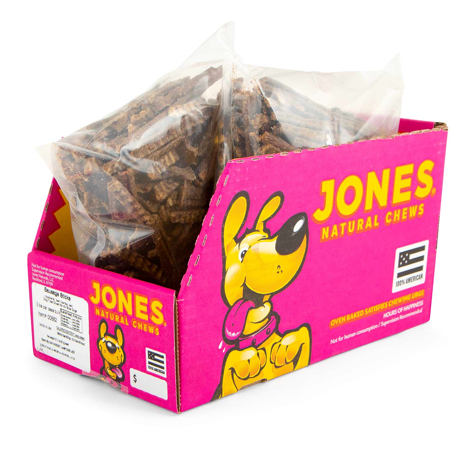 Jones Natural Sausage Sticks Dog Treats, 5" L - Image 6