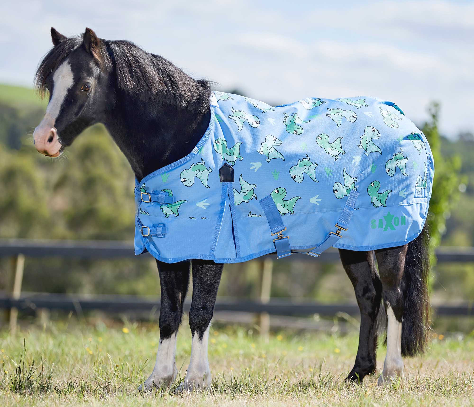 Saxon Pony 600 Denier Standard Neck Turnout Sheet, 0 Grams - Image 10