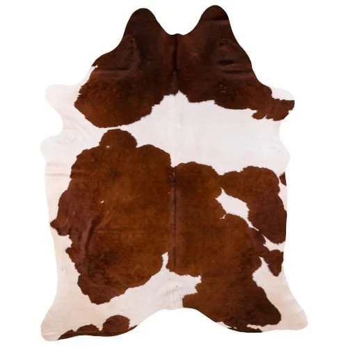 Showman Brown & White Natural Cowhide Rug, Large - Image 5