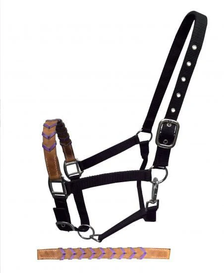 Showman Leather Nose & Buckstitch Halter - Image 3