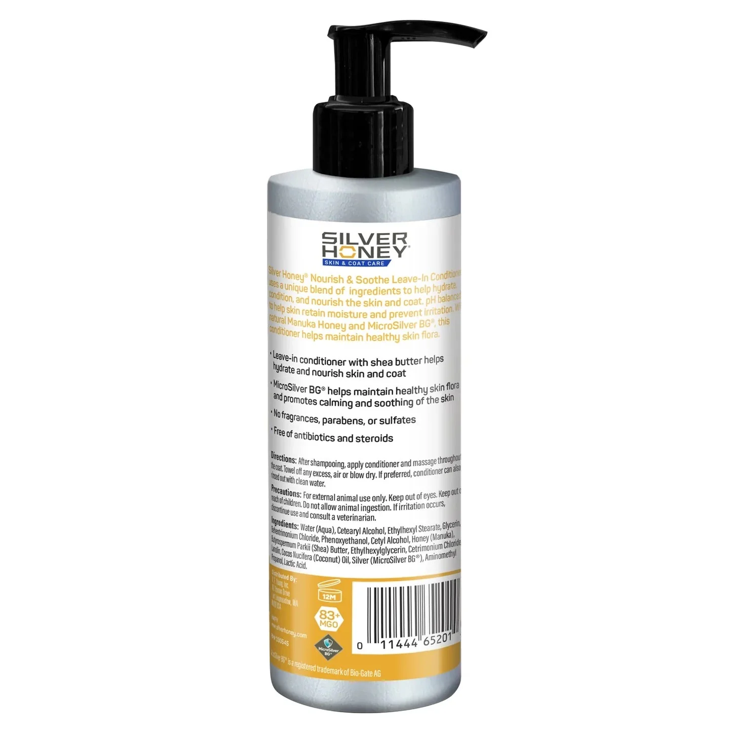 Silver Honey Skin & Coat Care Nourish & Soothe Leave-In Conditioner for Dogs & Cats, 16 oz - Image 2