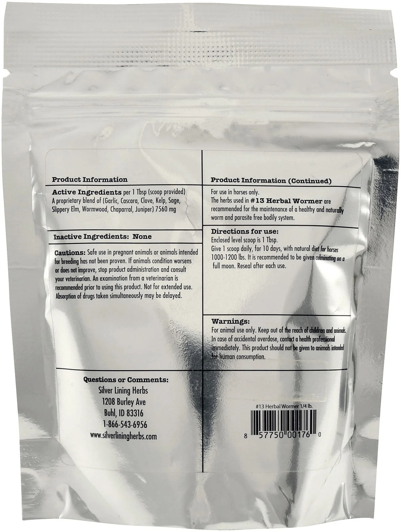 Silver Lining Herbs Herbal Wormer for Horses - Image 2