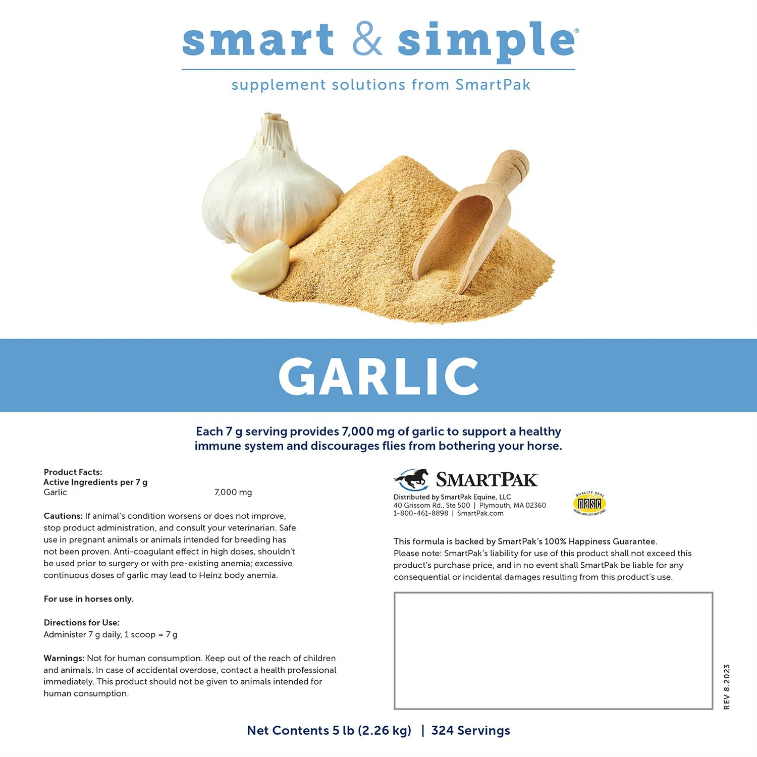 SmartEquine Smart & Simple Garlic Supplement for Horses - Image 2