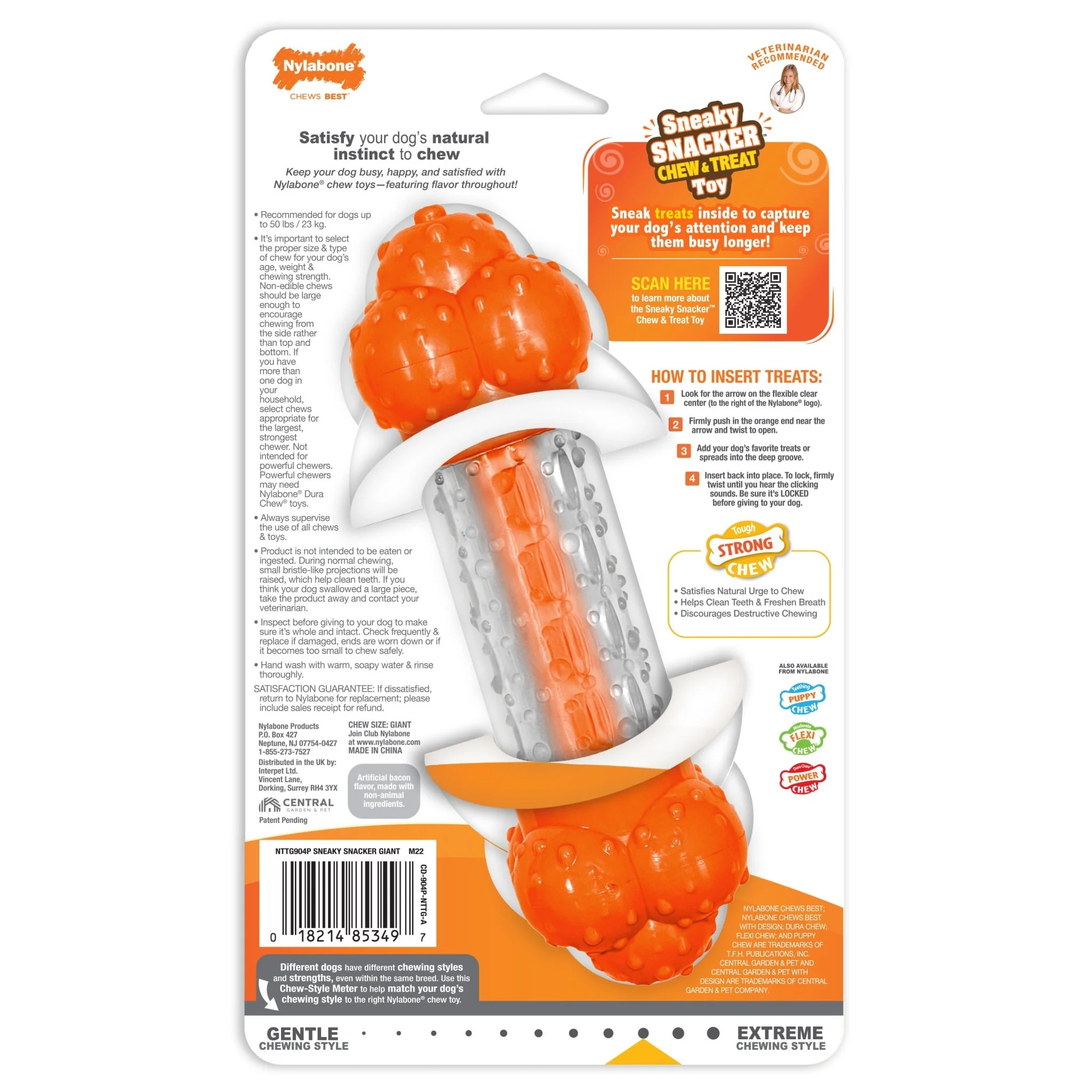 Sneaky Snacker Dog Treat Toy, Bacon - Image 2