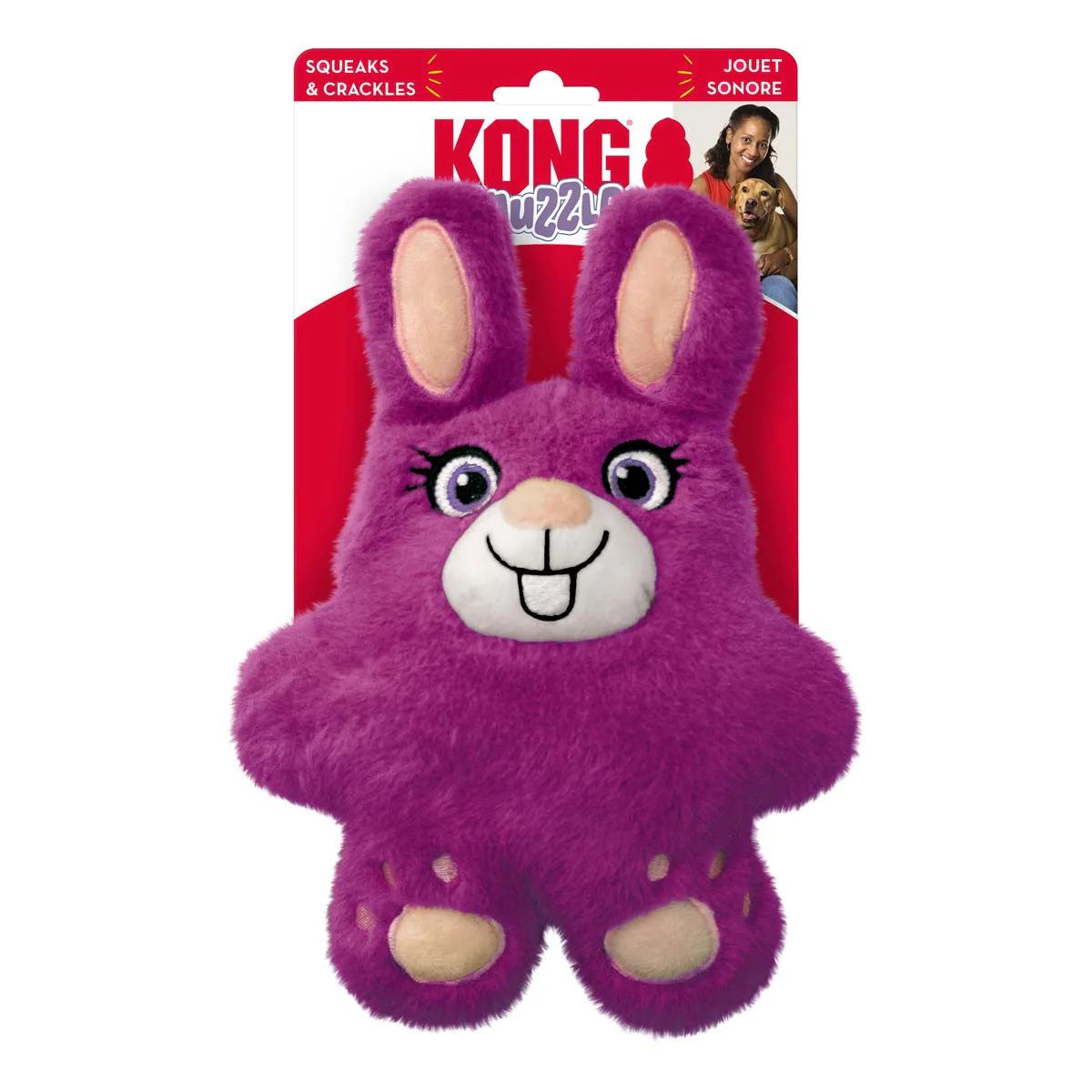 KONG Snuzzles Squeaky Medium Plush Dog Toy - Image 9