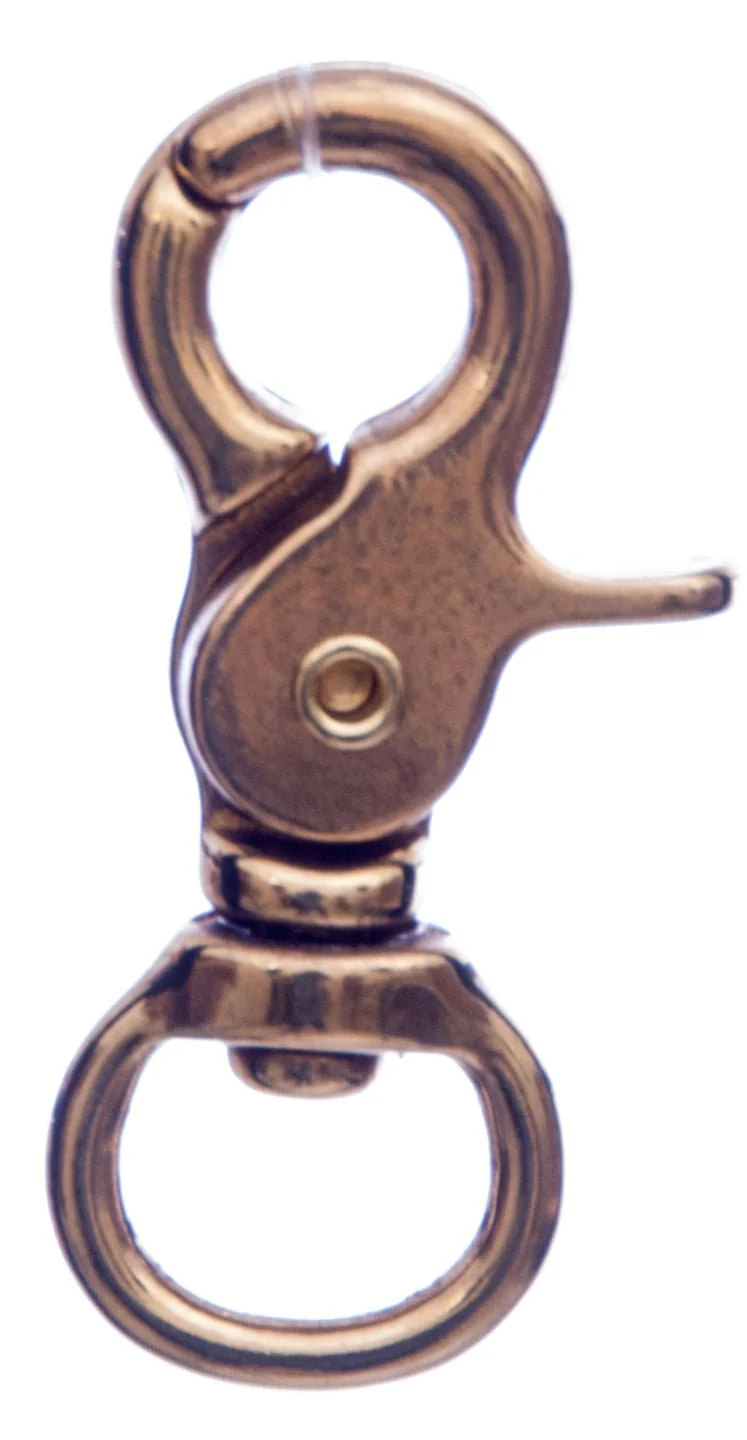 Jeffers Solid Brass Trigger Snap with Round Swivel Eye, 5/8" x 2-3/4" - Image 7