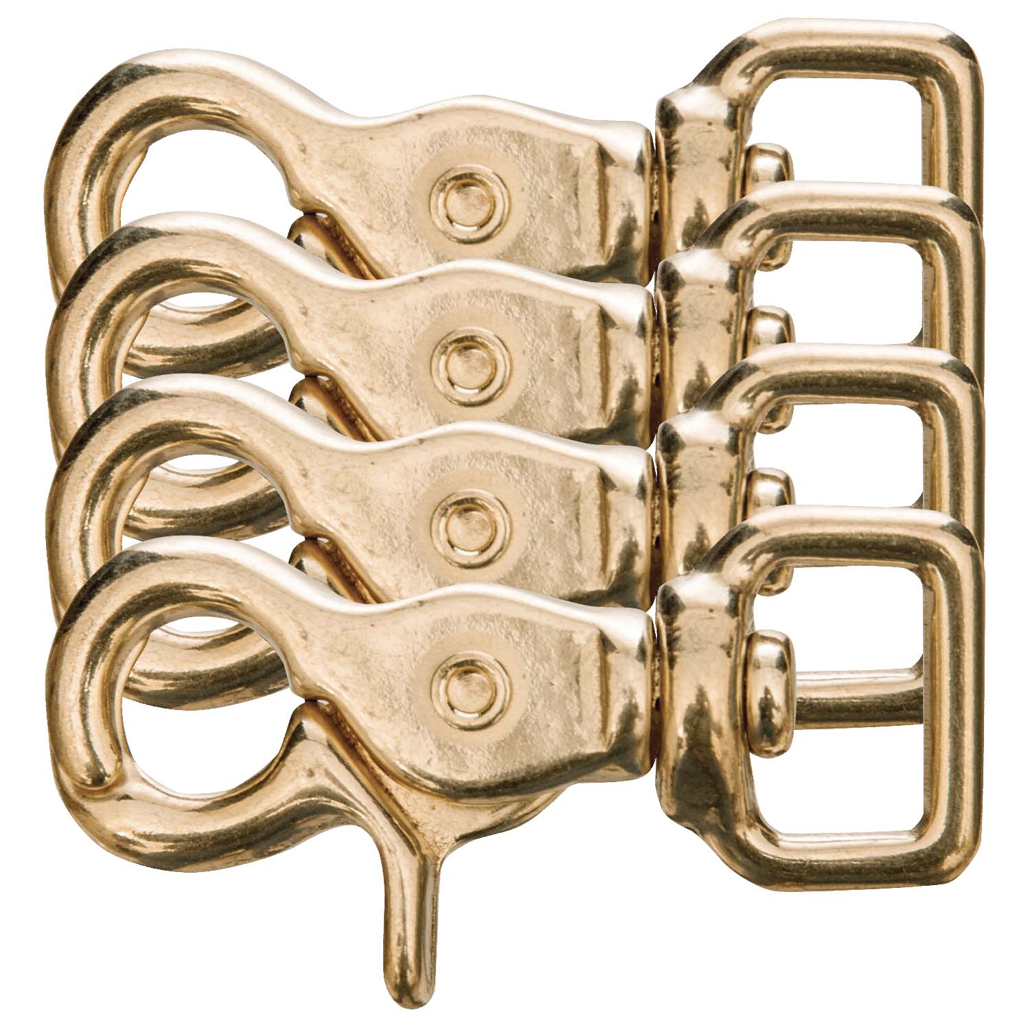 Jeffers Brass Trigger Snap with Square Swivel Eye - Image 6