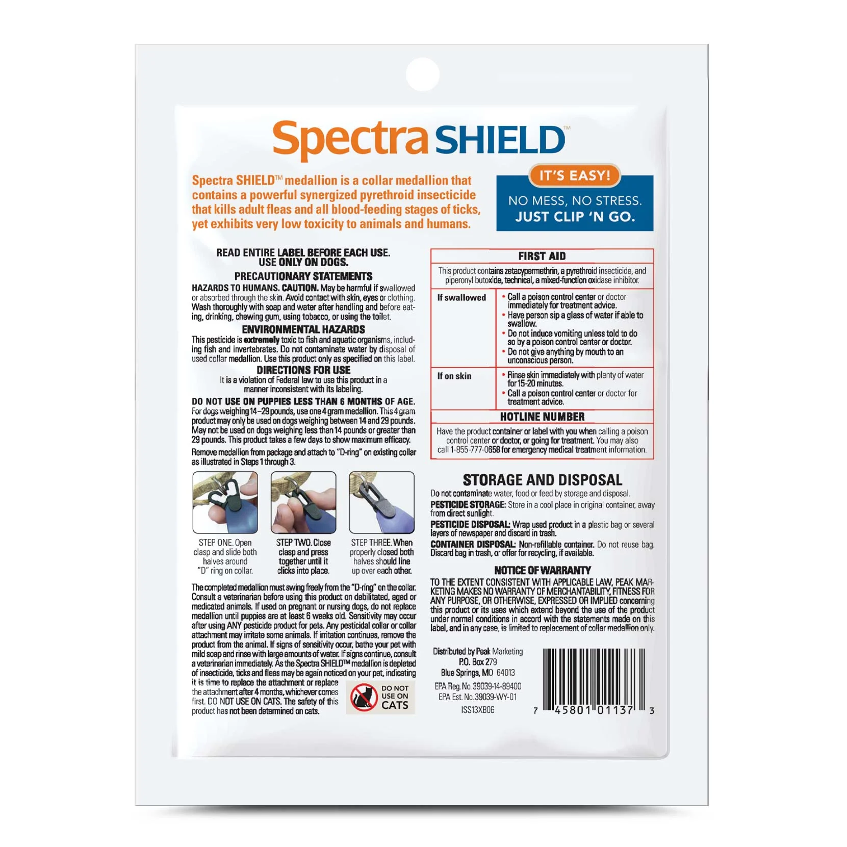 Spectra Shield Flea & Tick Collar Medallion for Dogs - Image 3