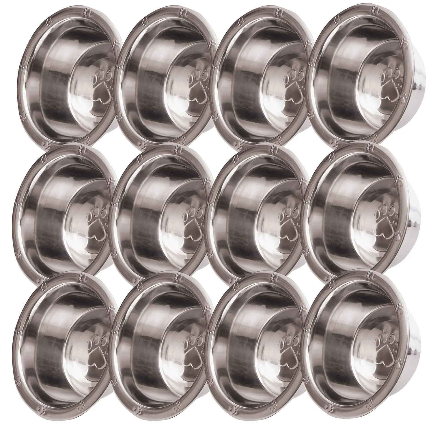 Jeffers Stainless Steel Embossed Wide-Lip Food & Water Pet Bowls - Image 18
