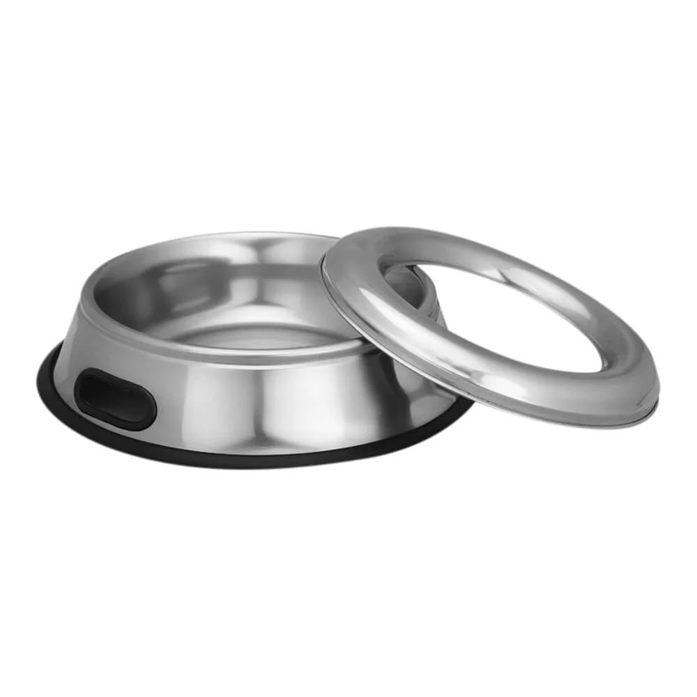 Stainless Steel Bowl, Non-Tip Splash Free - Image 2