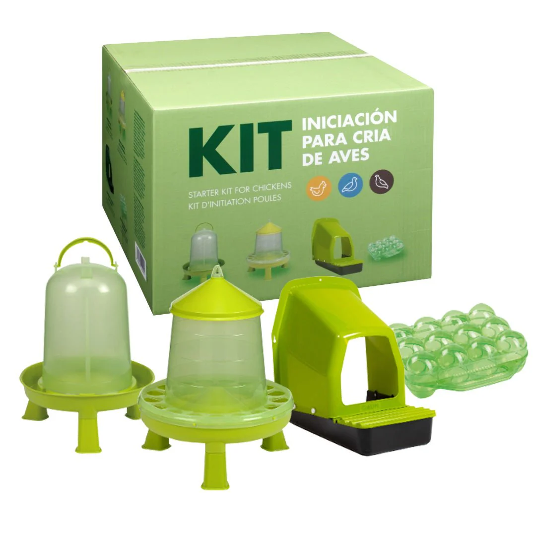 Backyard Chicken Starter Kit – Feeder, Waterer, Nest Box & Egg Container