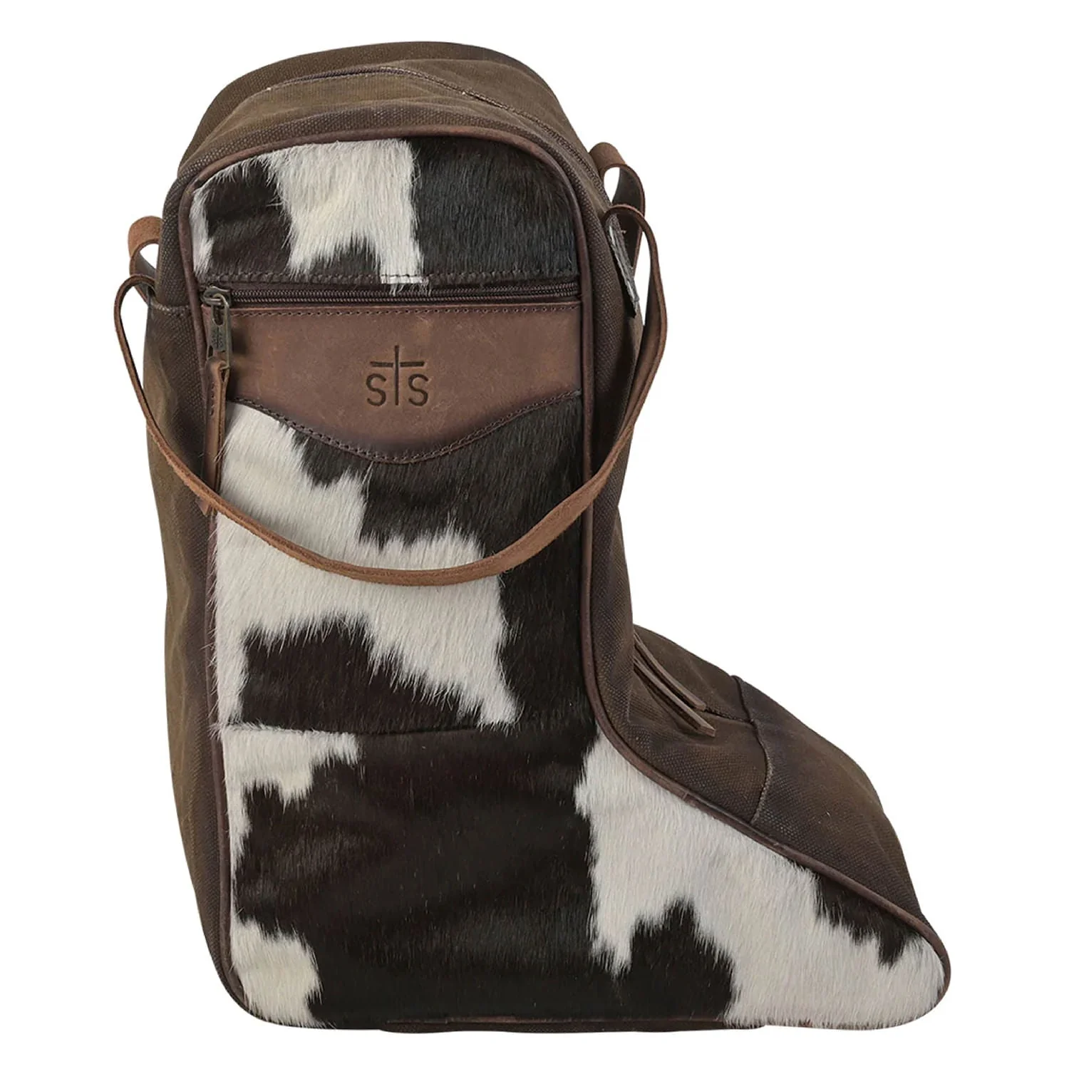 STS Cowhide Full Grain Leather Boot Bag - Image 2