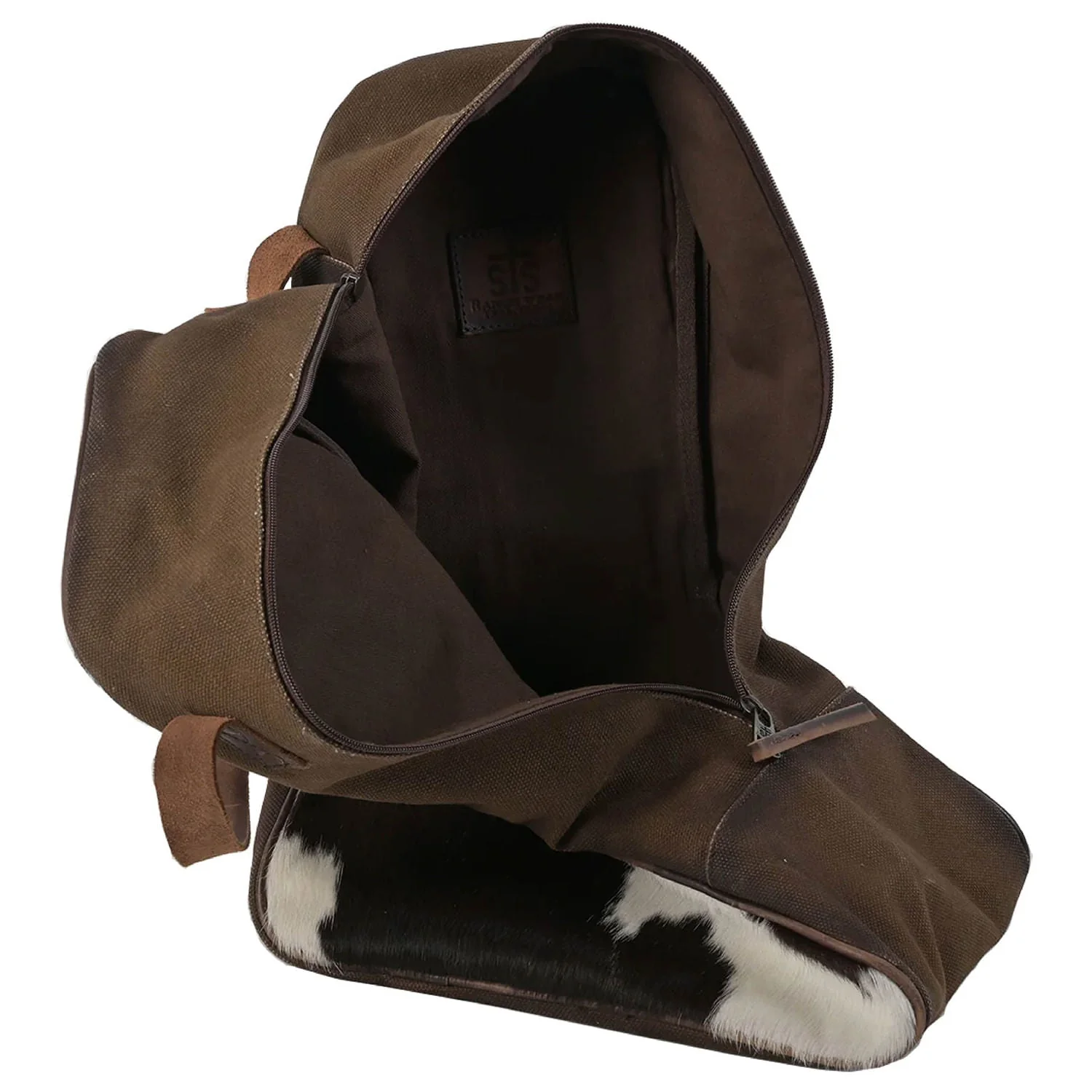 STS Cowhide Full Grain Leather Boot Bag - Image 4