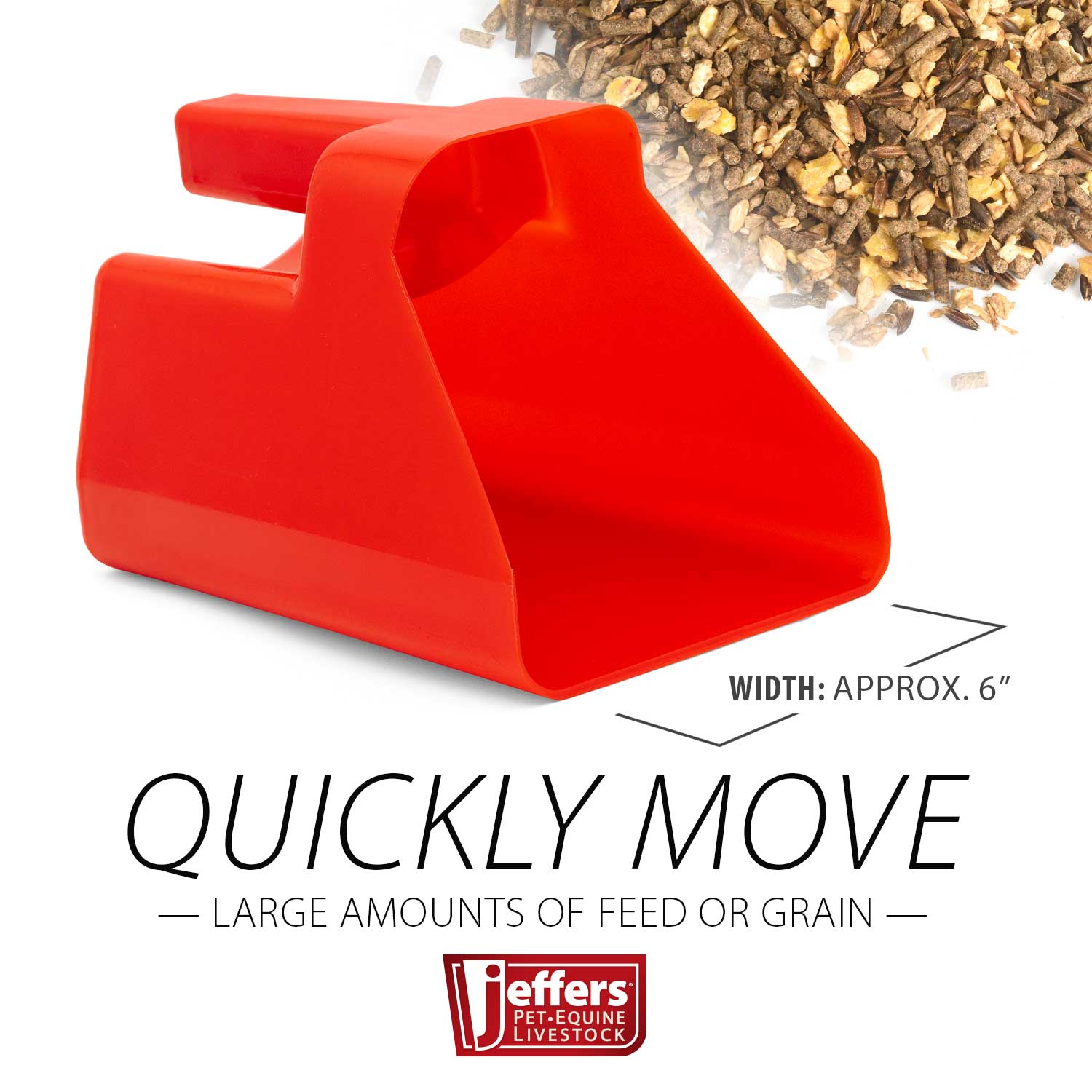 Jeffers 3 Quart Super Scoop for Grain or Feed - Image 10