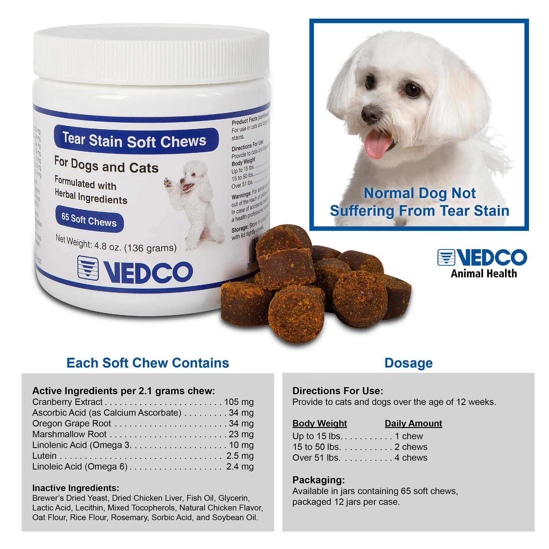 Tear Stain Soft Chews, 65 count - Image 2