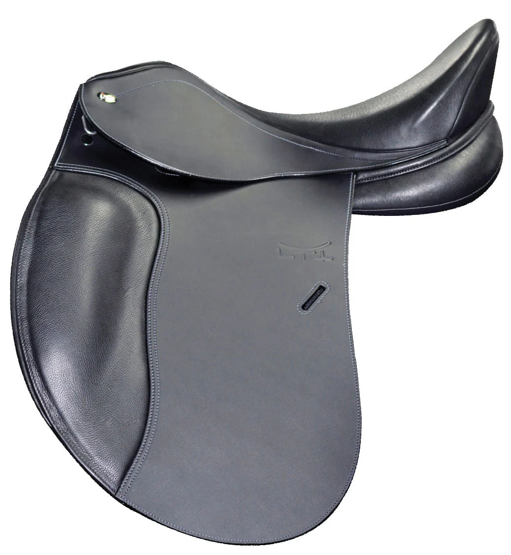 Letek Plus Dressage Saddle, Black - Image 4