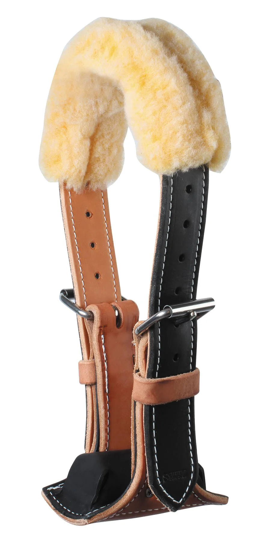 Dare Leather Cribbing Control Collar with Fleece for Horses - Image 4