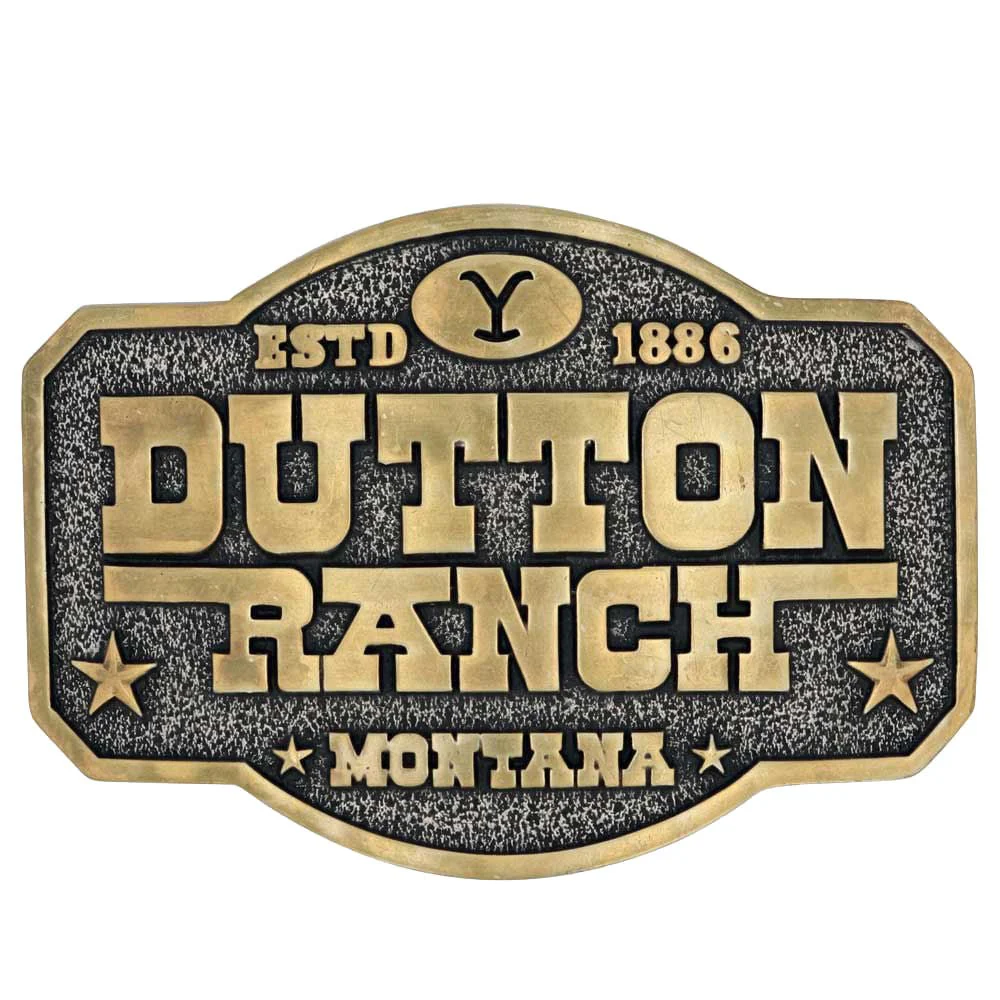The Y Yellowstone Dutton Ranch Attitude Belt Buckle
