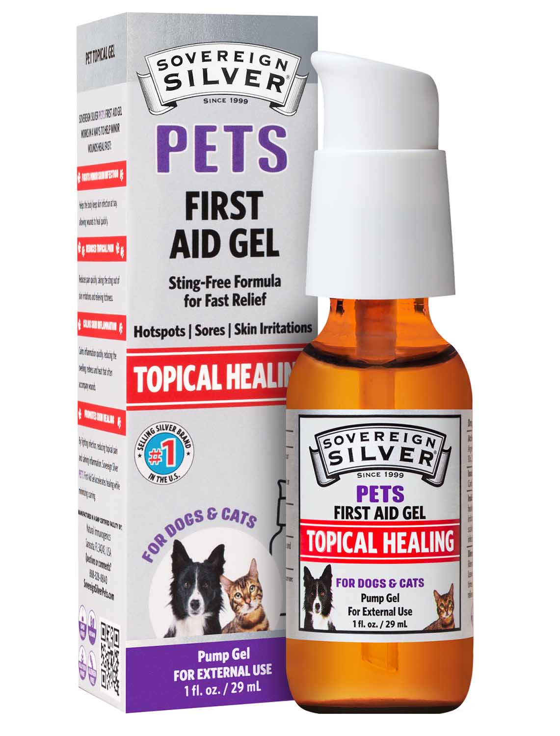 Topical First Aid Gel – Heals, Soothes, Reduces Itching for Dogs & Cats