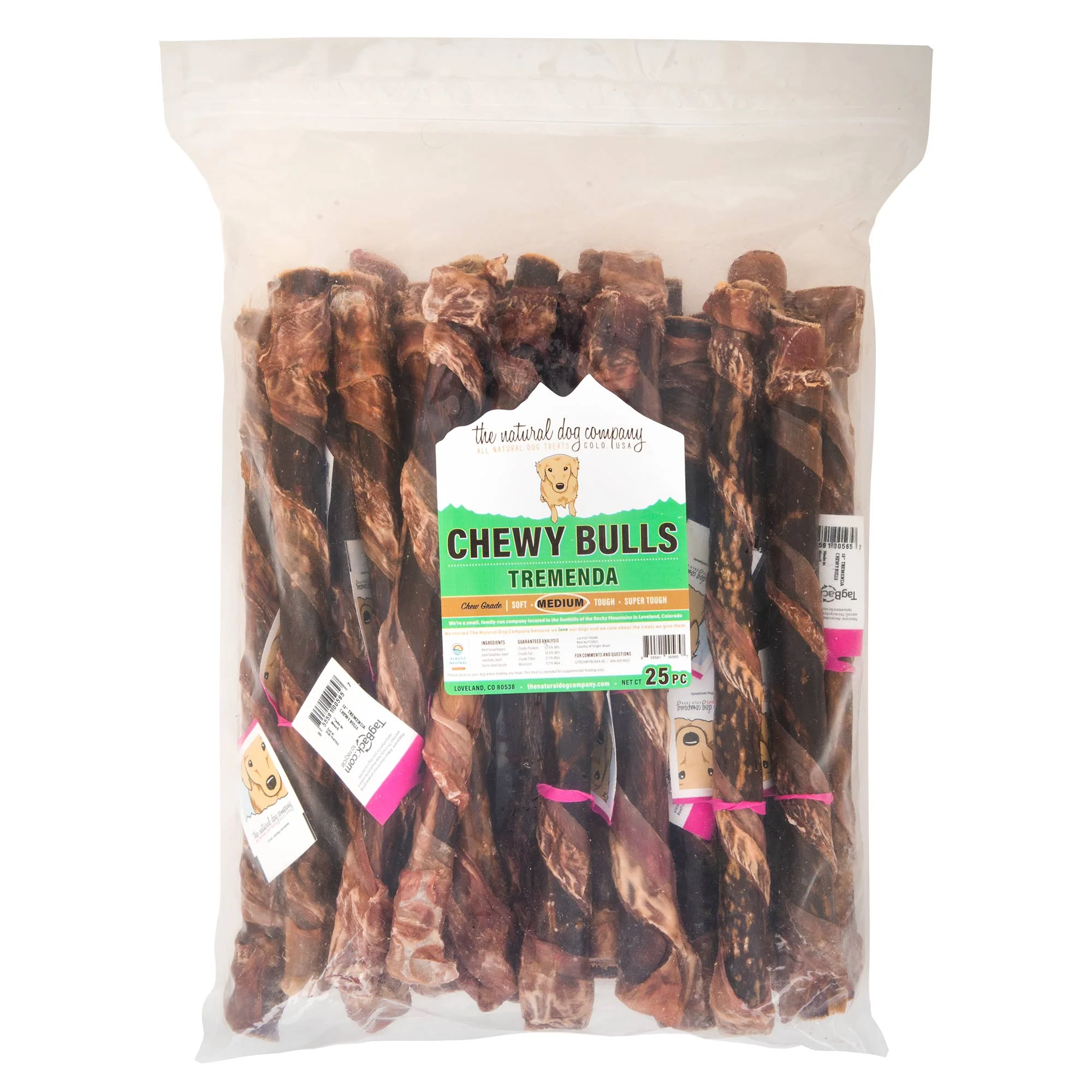 Tremenda Chewy Bull Dog Chew – Natural Soft Beef Chew for Senior Dogs & Gentle Chewers - Image 4